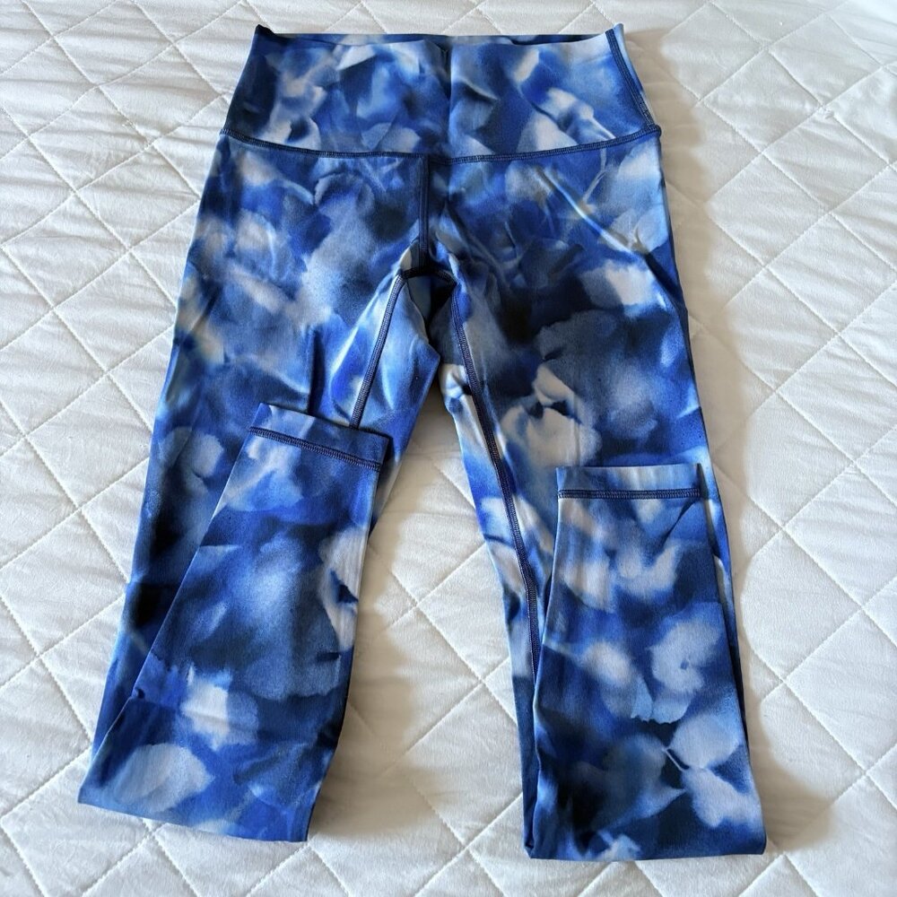 Lululemon Womens Size 6 Wunder Under Hi-Rise Full-On Luxtreme Leggings Blue - Picture 1 of 7